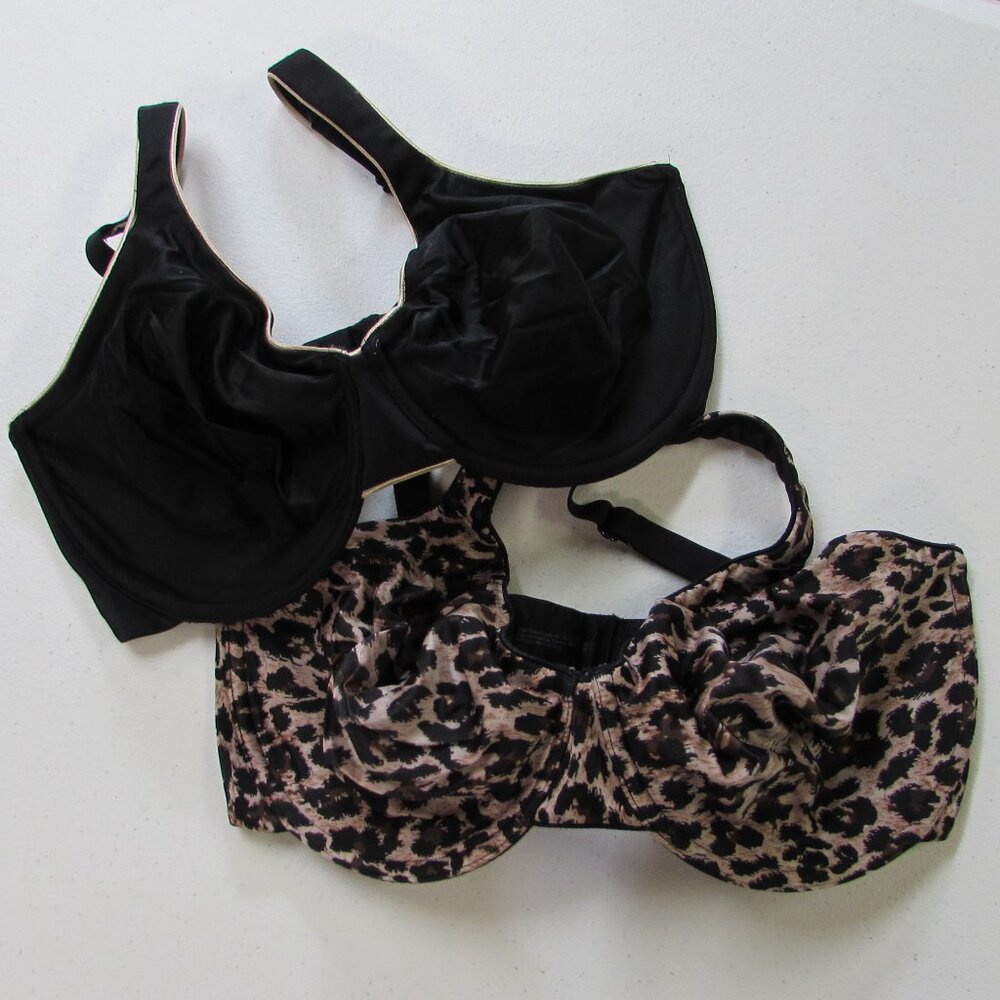 2 Lilyette Custom Fit Full Support #0967 by Maidenform Bras 38DD